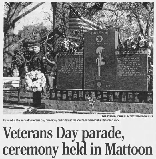 Veterans Day parade, ceremony held in Mattoon